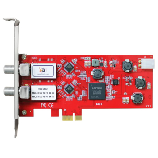 DVB-S2/-S Doppel-Tuner, PCIe Satelliten-TV-Karte (LP),...