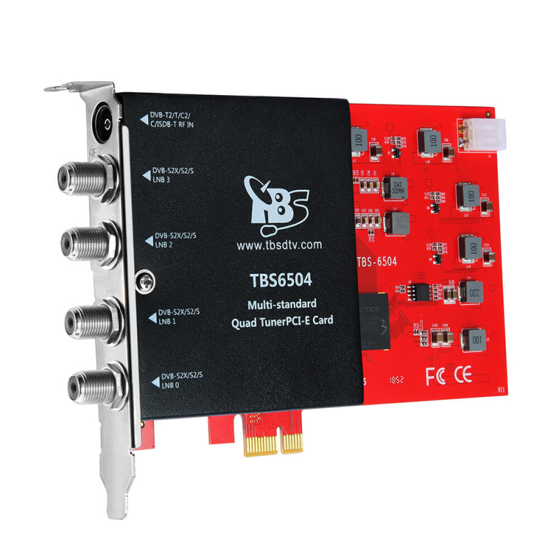 Dvb Multi Standard Quad Tuner Pcie Tv Karte Tbs 6504 254 00