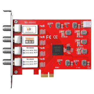 DVB-S2X/-S Quad-Tuner, PCIe Satelliten-TV-Karte, TBS-6904 SE